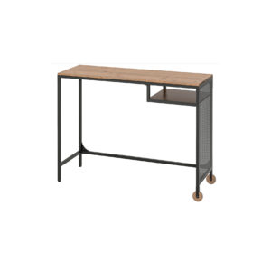 Tavolo per PC portatile, nero, 100x36 cm