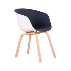 Sedia in metallo e tessuto