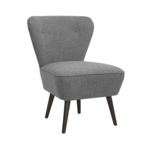 Poltrona in legno e tessuto