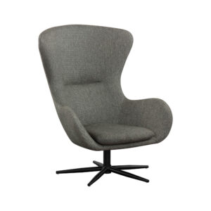 Poltrona girevole in tessuto