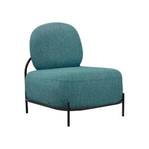 Poltrona in metallo e tessuto