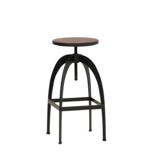 Sgabello alto in metallo