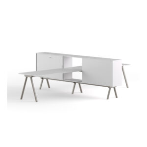 Gaber - Workstation & Cabinet con due postazioni