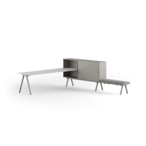 Gaber - Cabinet & Workstation con modulo di seduta