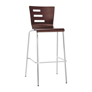 Sgabello in metallo e multistrato