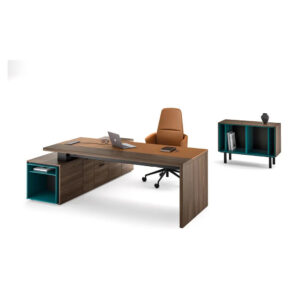 Bralco - scrivania Sile con mobile di servizio