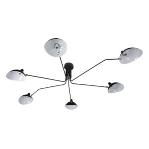 Serge Mouille lampada a sospensione sei bracci