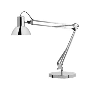 Lampada da tavolo cromata