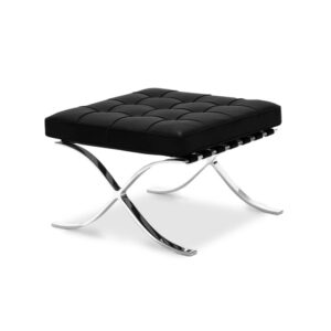 Poggiapiedi Barcelona in pelle fiore