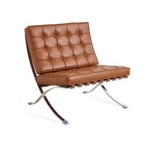 Poltrona barcelona in ecopelle cerata