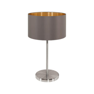 Lampada da tavolo in tessuto